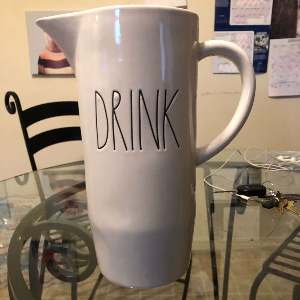 NWOT Rae Dunn DRINK pitcher